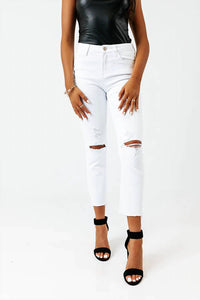Flying Monkey - Gerry High Waist Distressed Skinny Jeans
