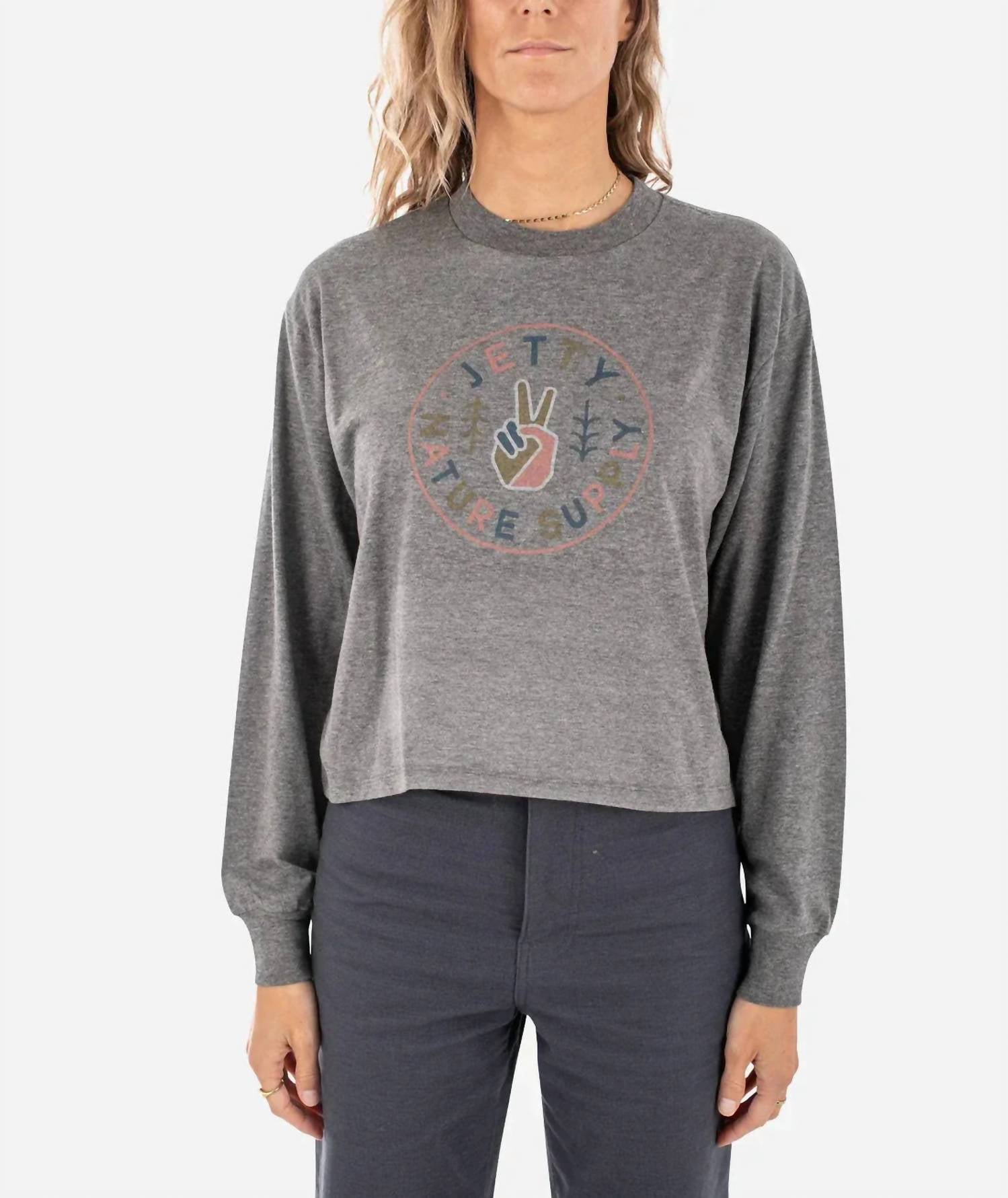 Jetty - Good Natural Long Sleeve Tshirt
