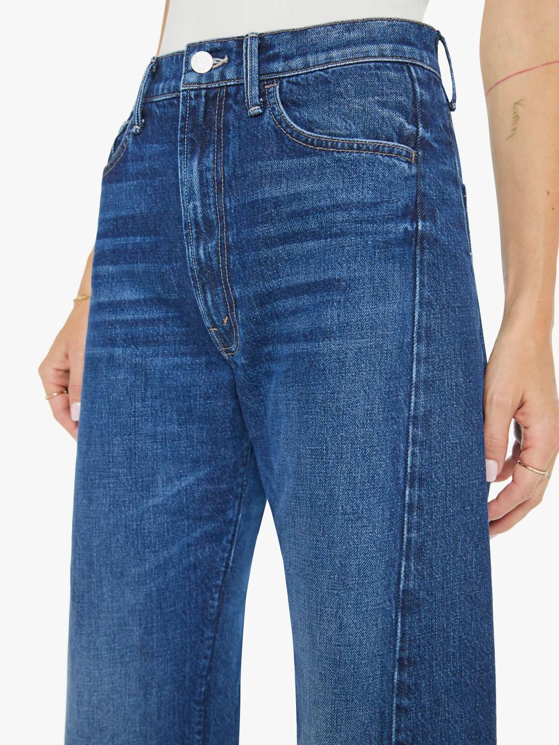 Mother - Half Pipe Ankle High Rise Jeans