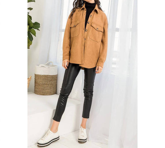 Thml - Suede Button Up Jacket