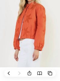 Thml - Women's Velvet Flower Quilted Jacket