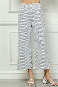 See And Be Seen - Metallic Jacquard Cropped Pants