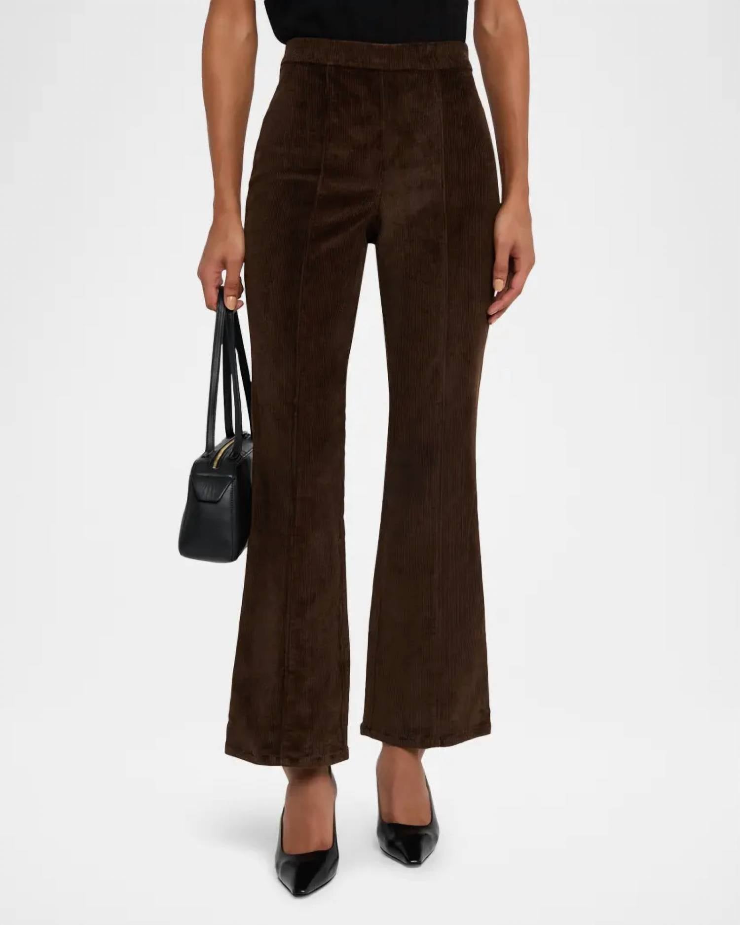 Sprwmn - Ankle Flare Pants with Princess Seams