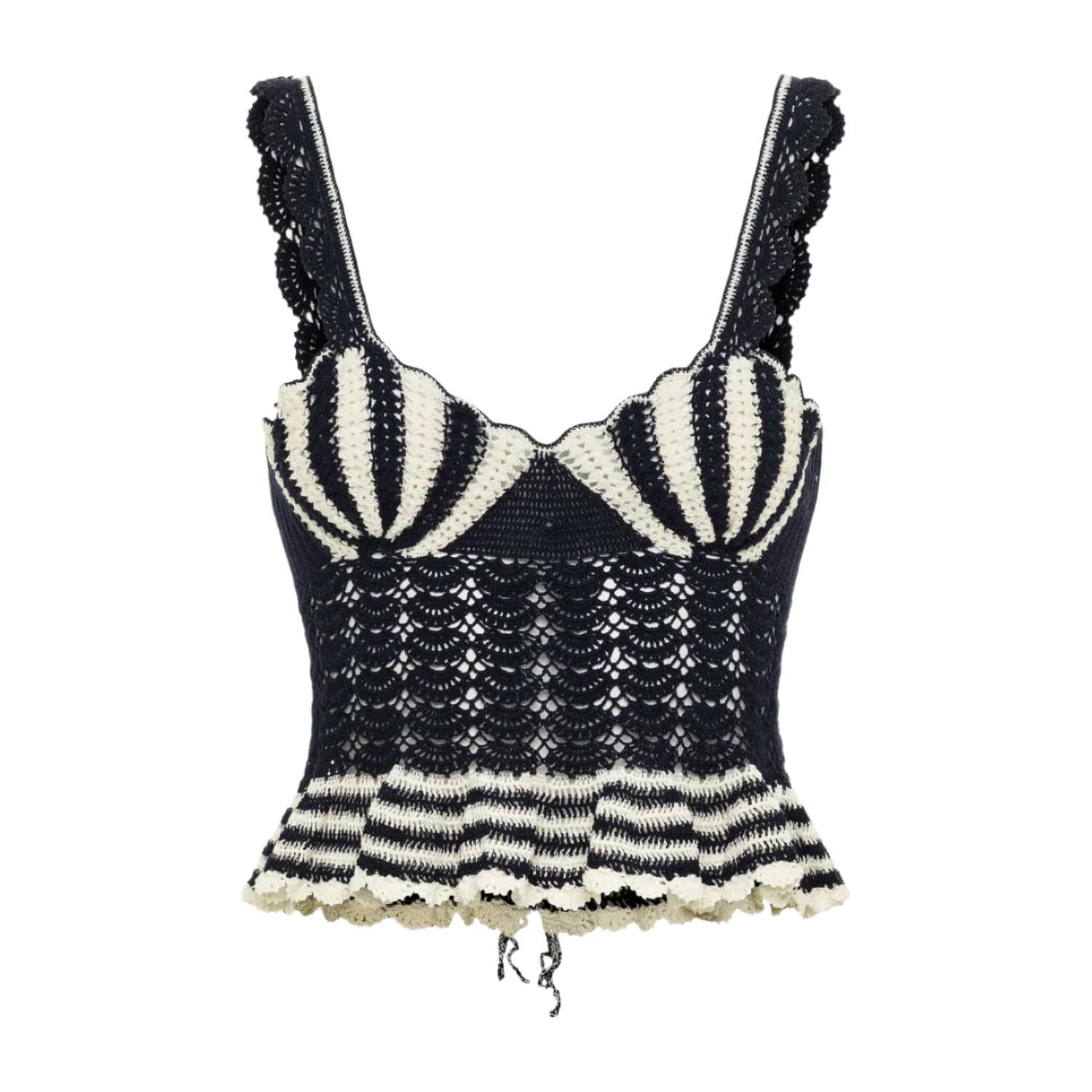 Carolina K - Shell Crochet Tank Top