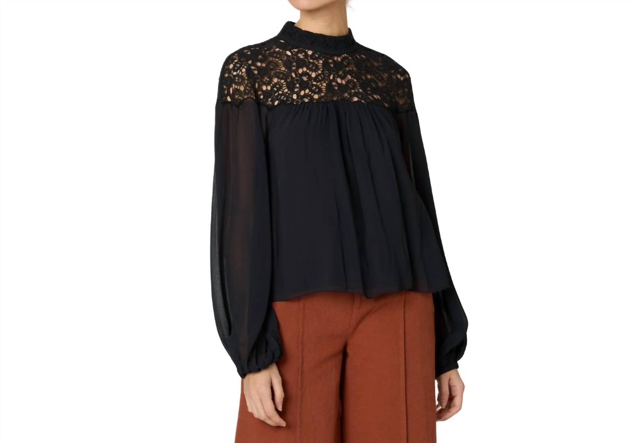 Cleobella - Eloise Lace Long Sleeve Blouse