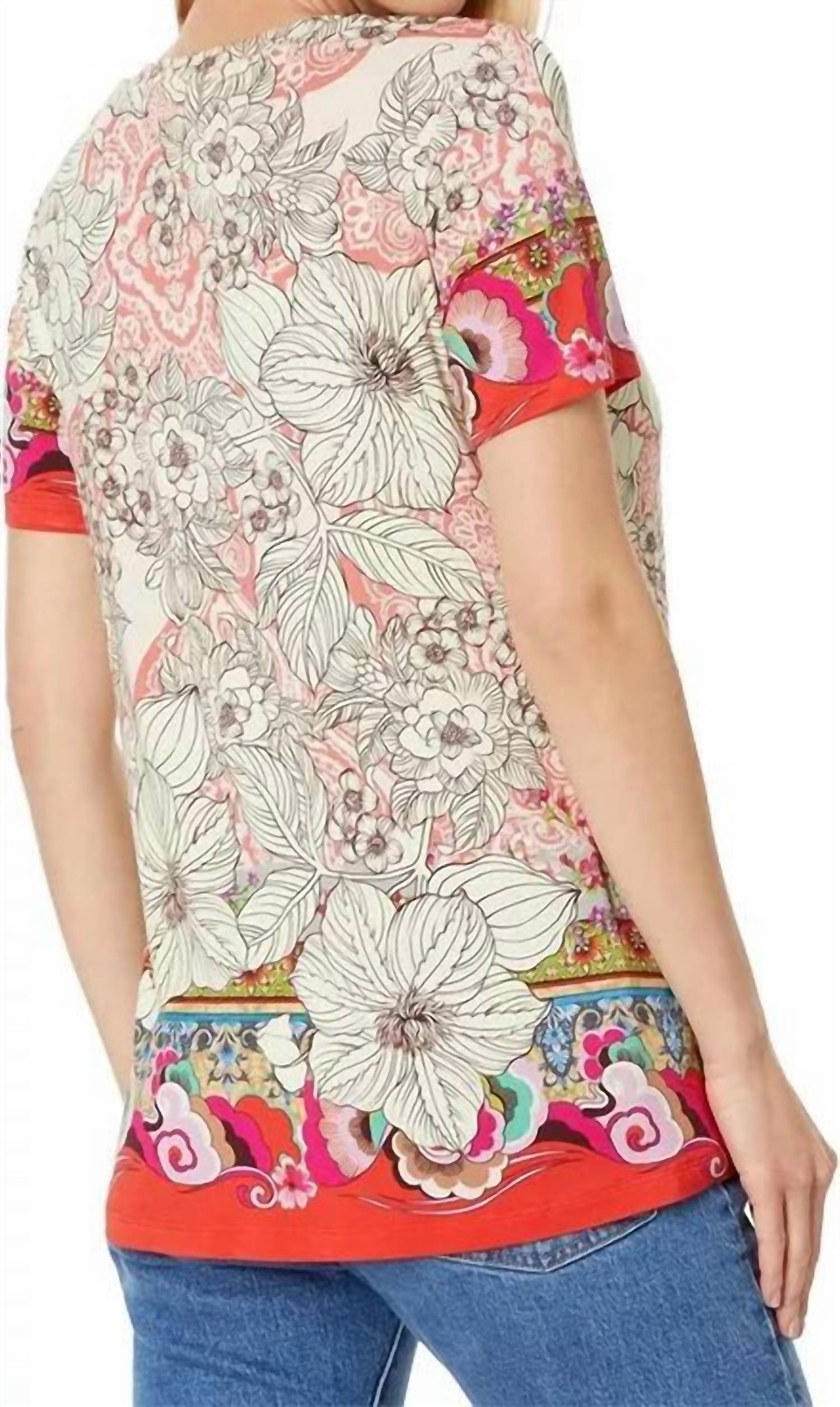 Johnny Was - Jaine Favorite Short Sleeve Crew Neck Swing Tee