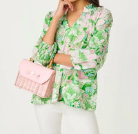 Lilly Pulitzer - LOURDES 3/4 SLEEVE COTTON TOP