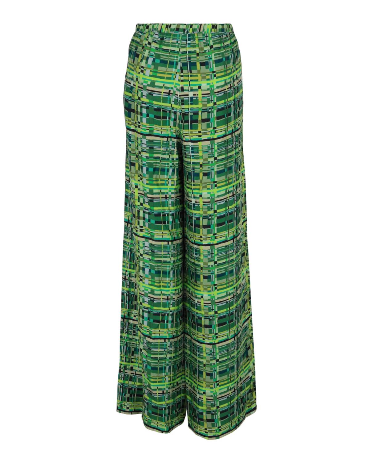 Salvatore Ferragamo - Women's Geo Silk Wide-leg Pants