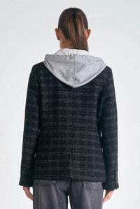 Elan - Plaid Blazer Hoodie