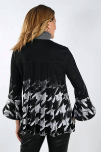 Frank Lyman - Gwendolyn Houndstooth Knit Jacket