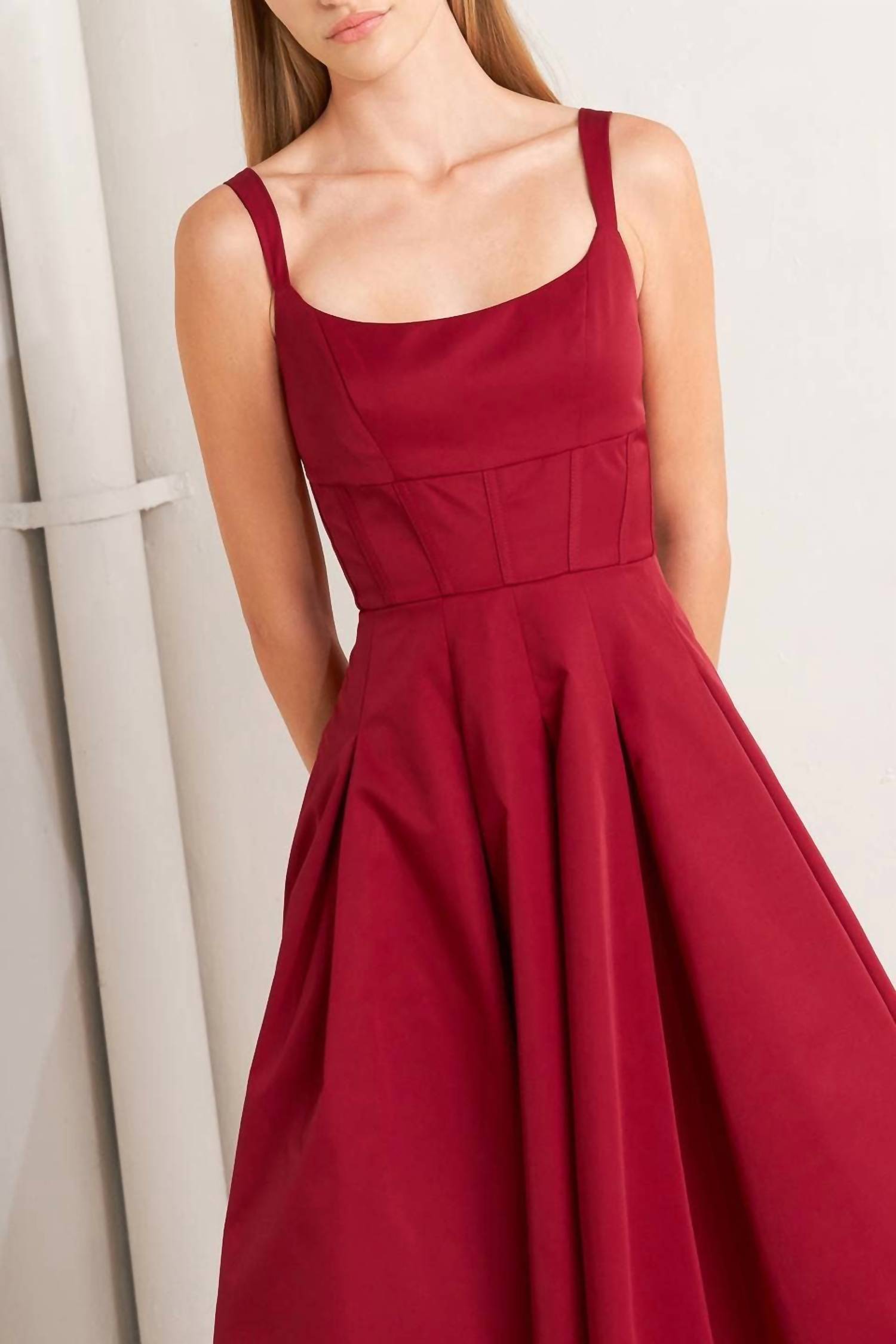 Flying Tomato - Woven Midi Dress