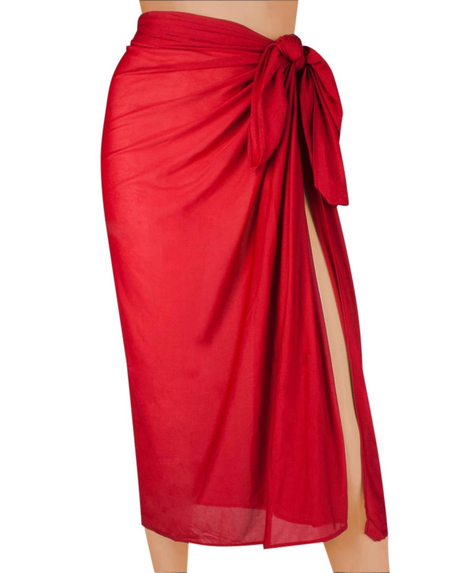Miraclesuit Pareo Swimsuit Cover Up in red - women's swimwear