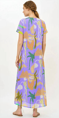 Oliphant - Short Sleeve Shift Midi Dress
