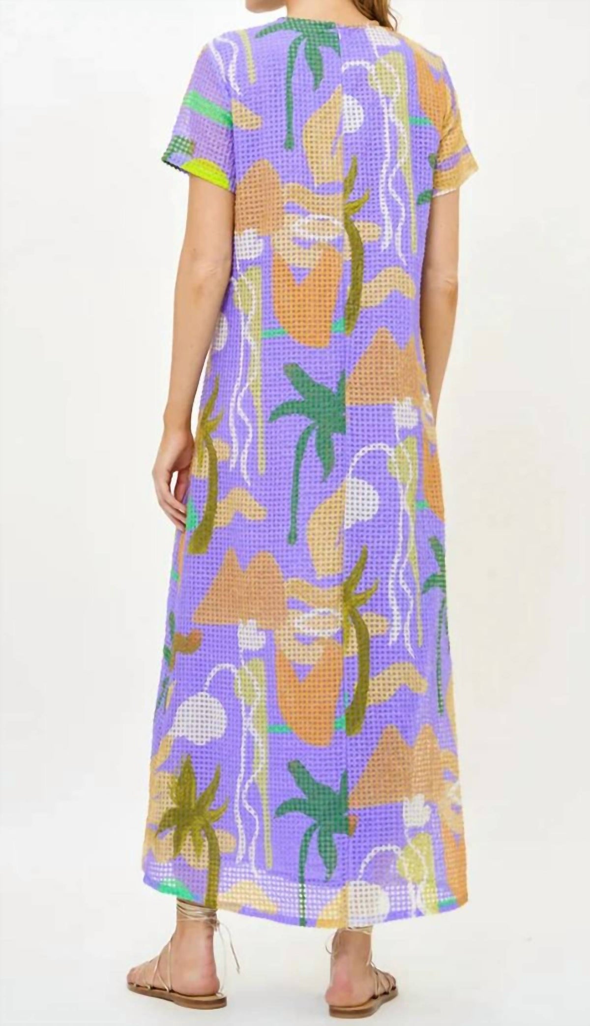Oliphant - Short Sleeve Shift Midi Dress