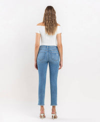 Vervet By Flying Monkey - High Rise Crop Slim Straight Jean