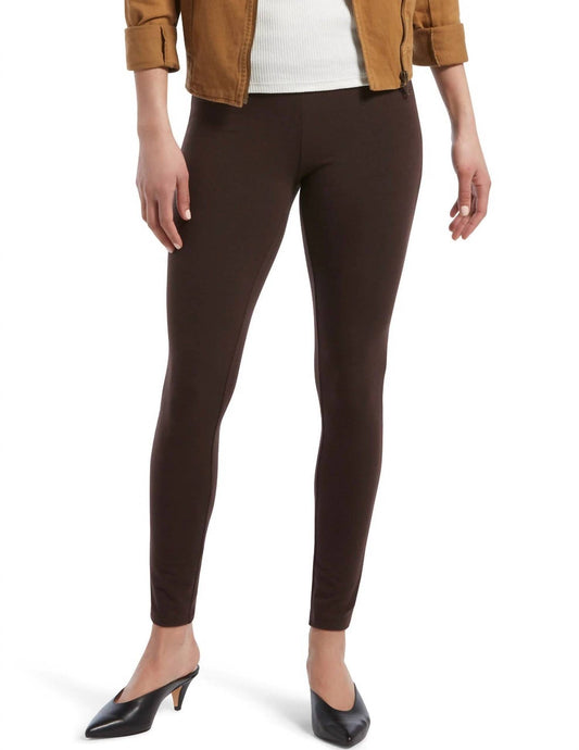 Hue - Women's Wide Waistband Blackout Cotton Leggings