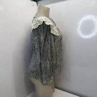 Mii Collection - Women's Long Sleeve Silk Button Up Tunic Shirt