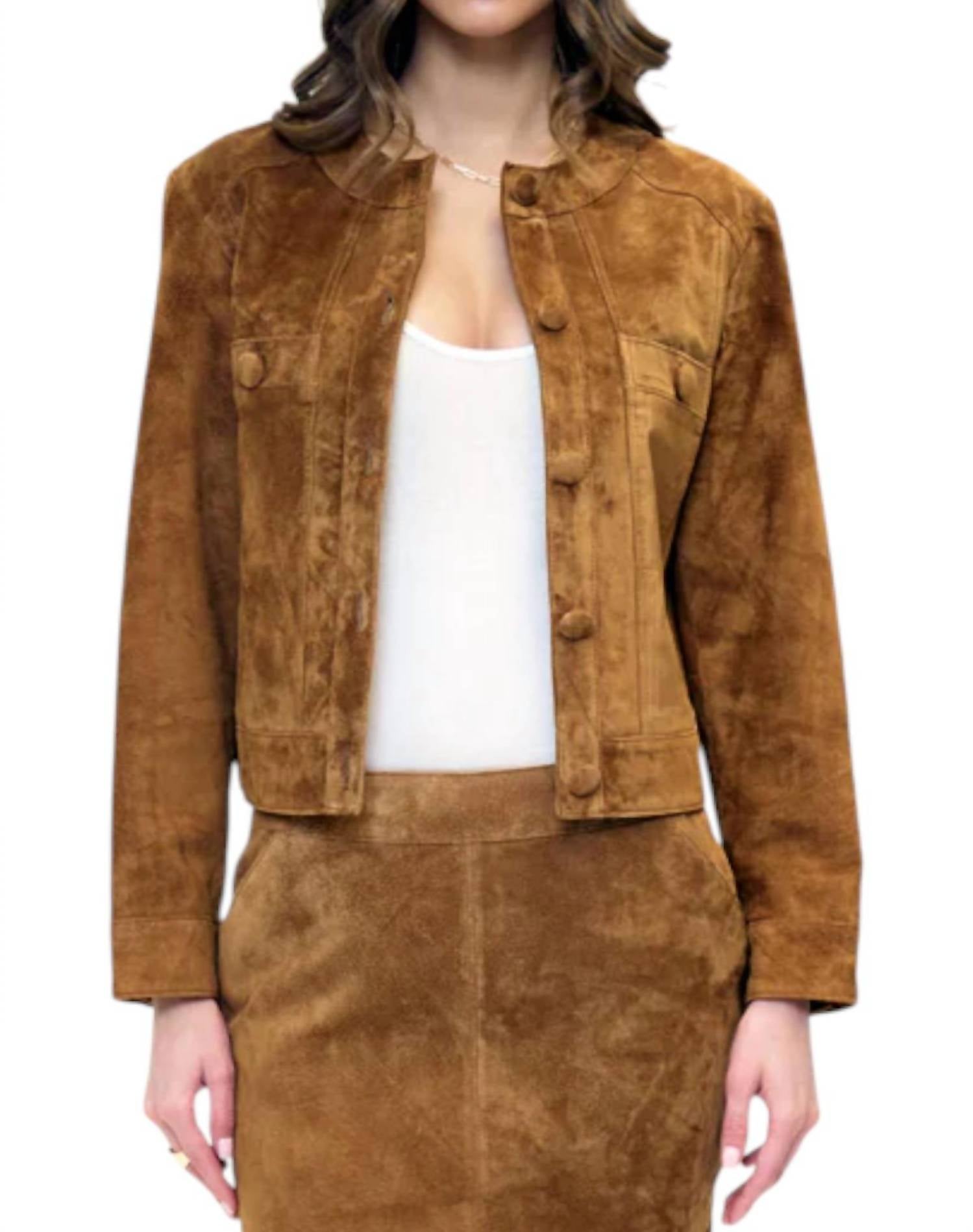 Central Park West - Daphne Genuine Suede Lady Jacket