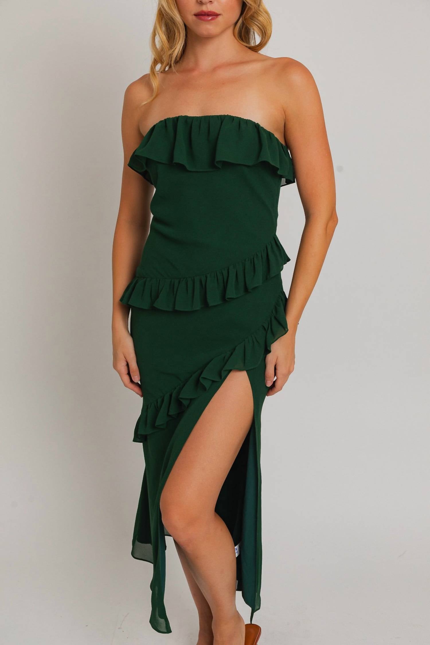 Le Lis - Hollie Ruffled Tube Dress