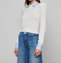L'Agence - April Poplin Collar Pullover
