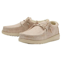 HEY DUDE Boy's Youth Wally Basic Shoe in beige - men's loafer