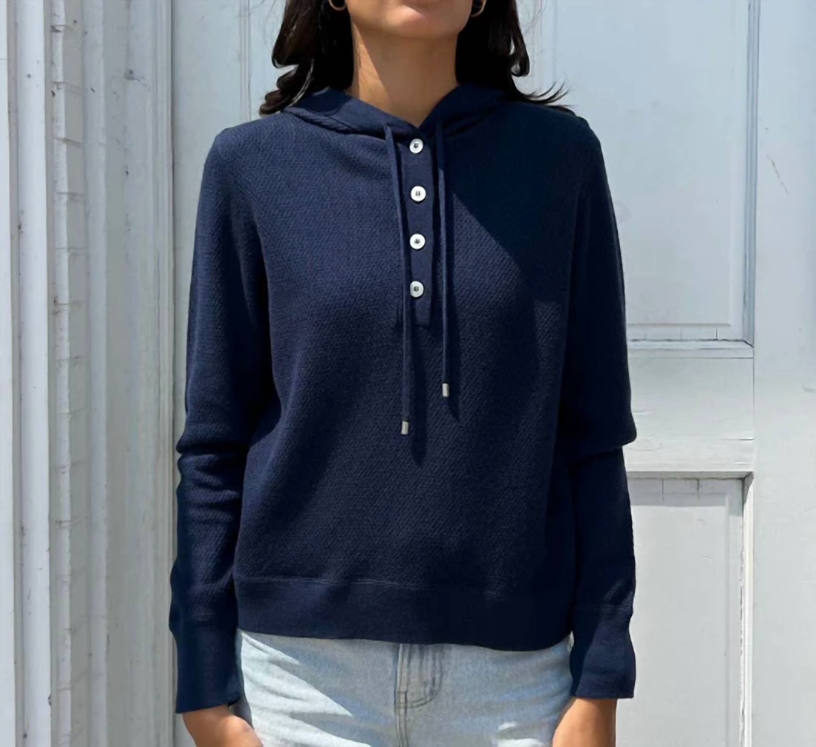Kinross - Textured Long Sleeve Hoodie