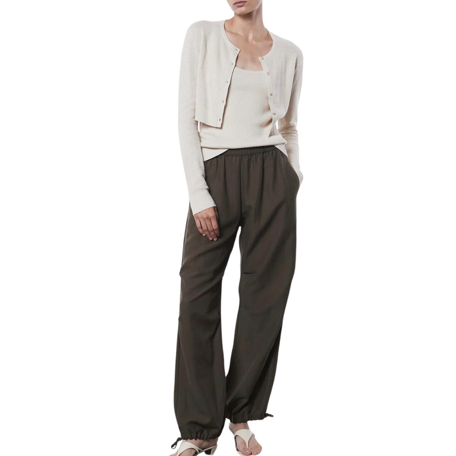 Enza Costa Twill Flight Pants in military - women's pants