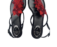 Rene Caovilla - Women's Satin Suede Sandals