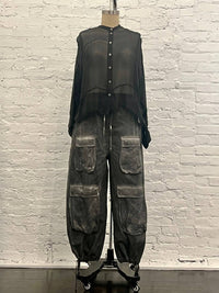 Sanctamuerte - Women's Sheer Boxy Shirt