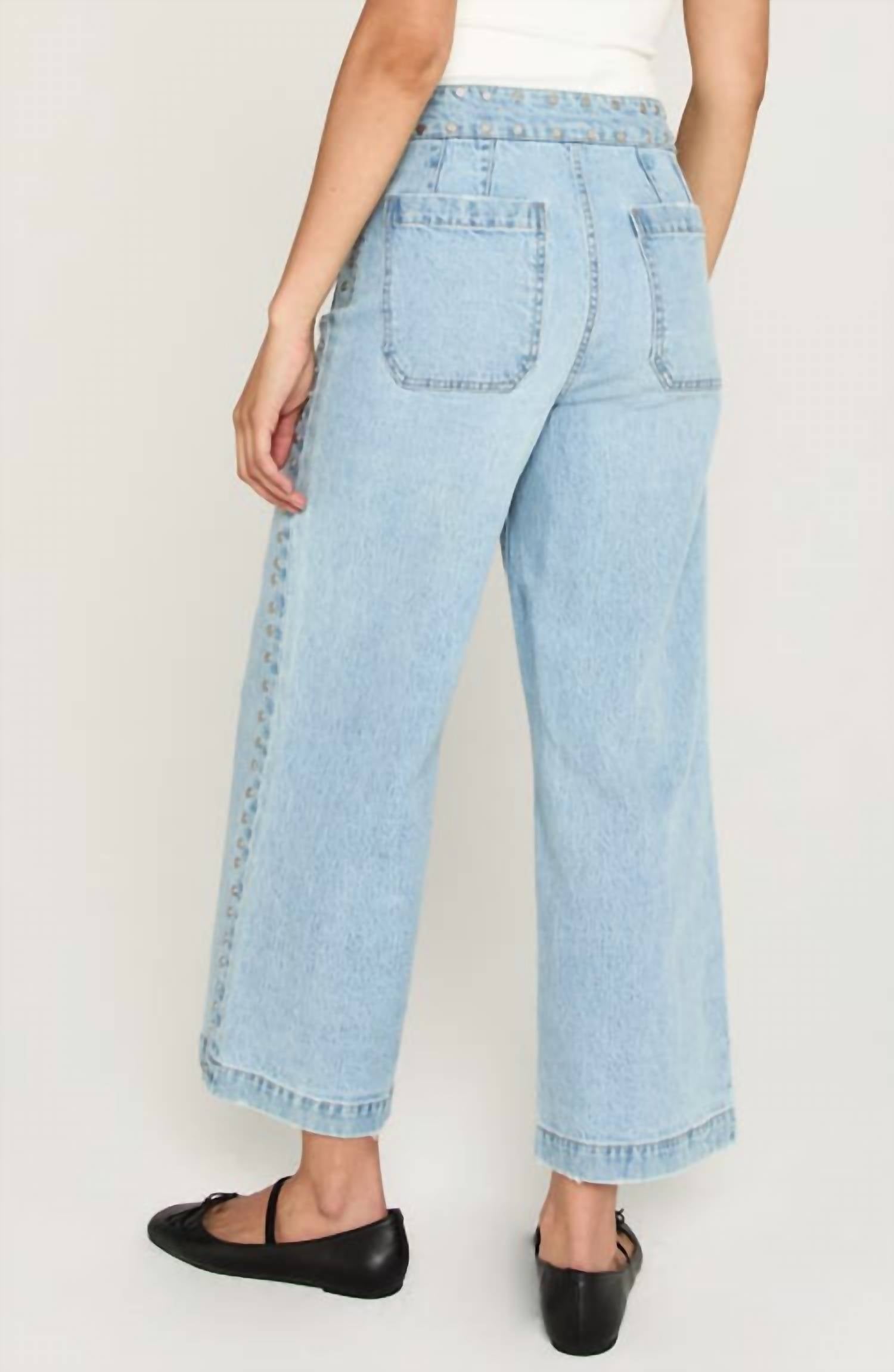 Unpublished - Gemma Crop Wide Leg Jeans