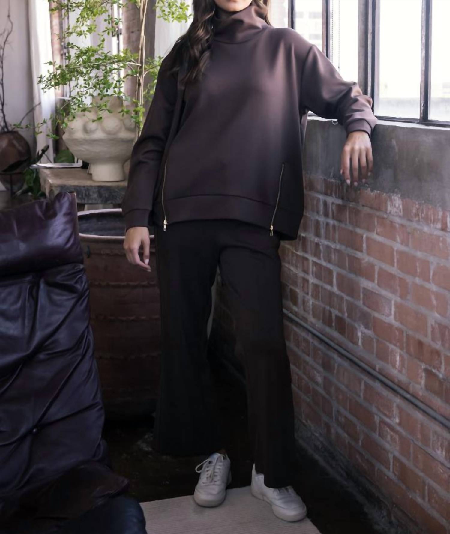 P.Cill - Tru Side Binding Wide Leg Pants
