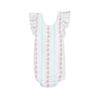 Angel Dear - Girls Antoinette Stripe Bamboo Sunsuit