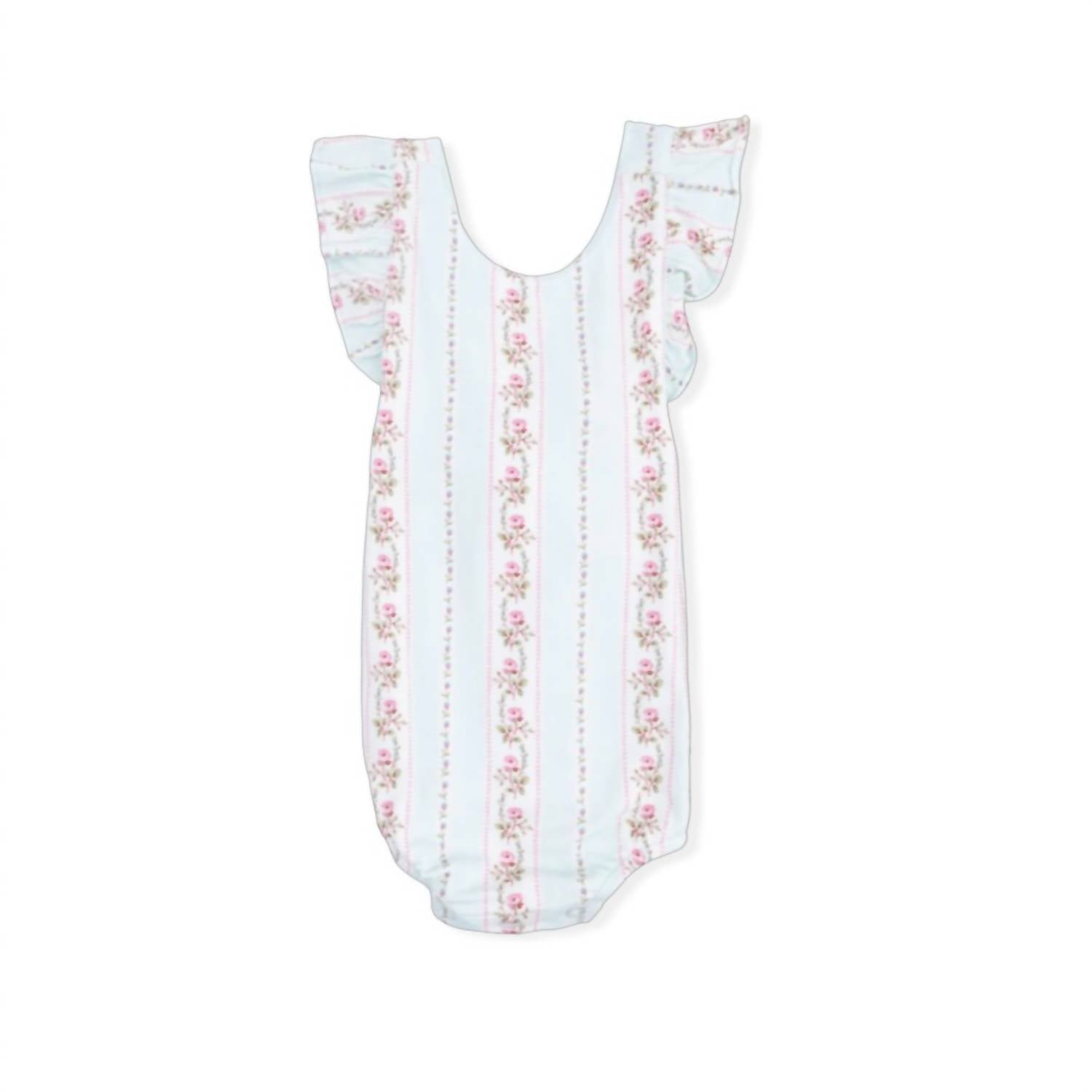Angel Dear - Girls Antoinette Stripe Bamboo Sunsuit