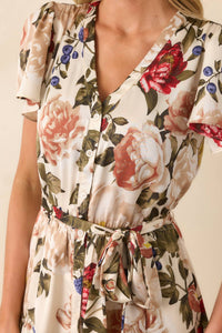 Skies Are Blue - Floral Dress