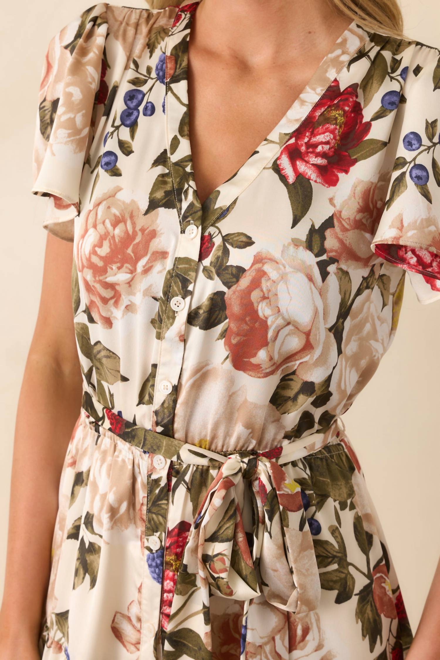 Skies Are Blue - Floral Dress