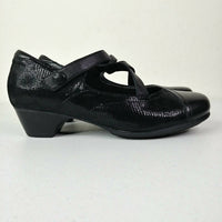 Aravon Women's Portia As Mary Jane in black multi - women's heels - detail view