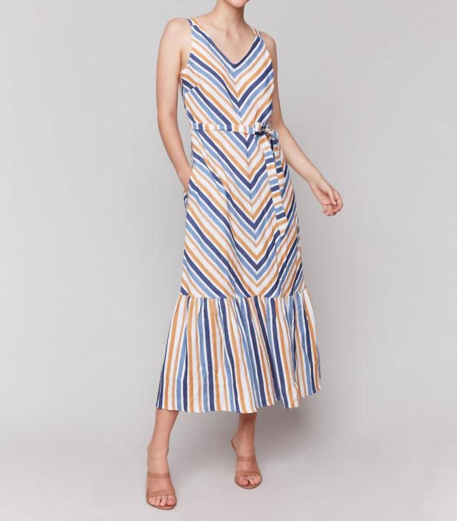 Charlie B - Striped Woven Maxi Dress