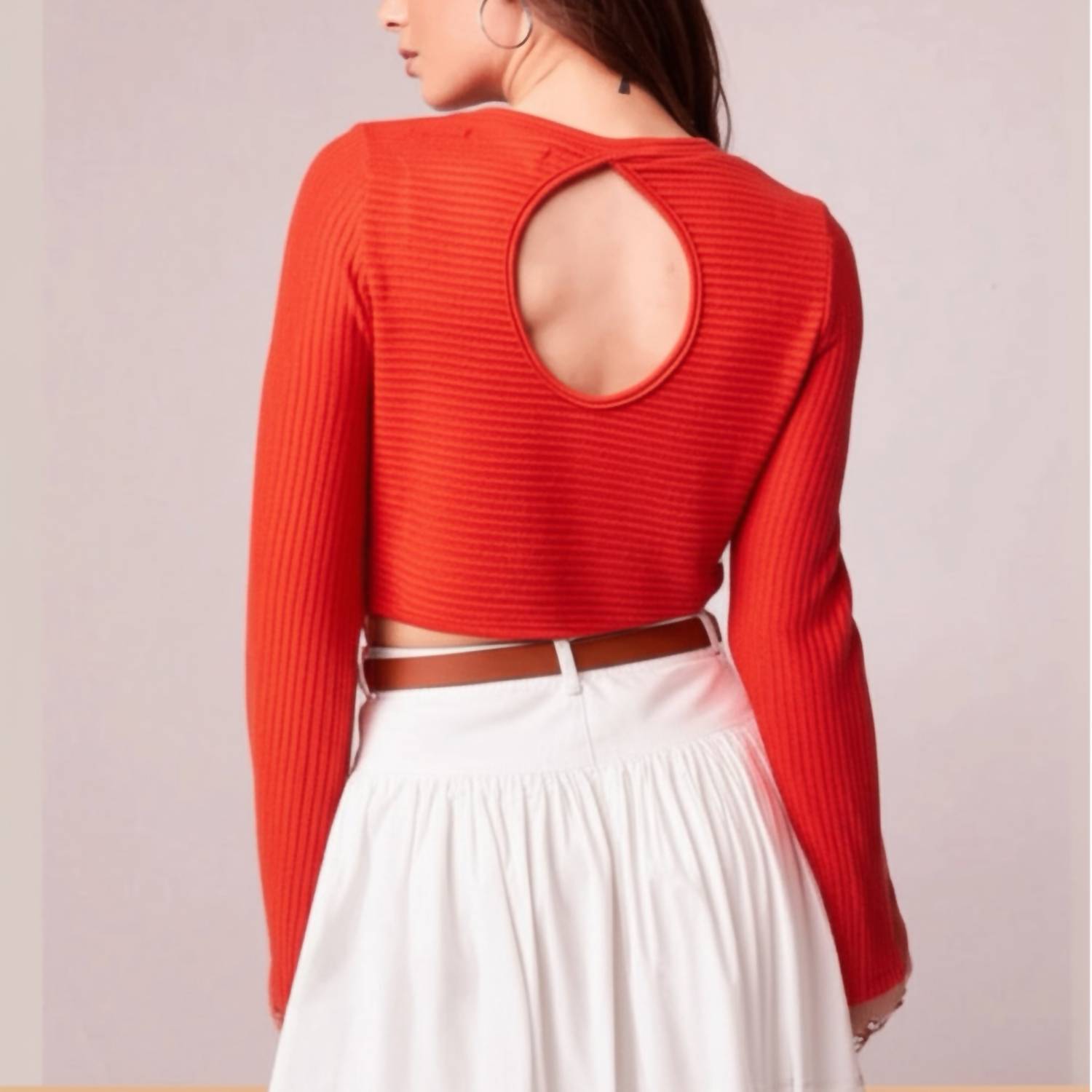Band Of Gypsies - Alize Long Sleeve Cropped Top