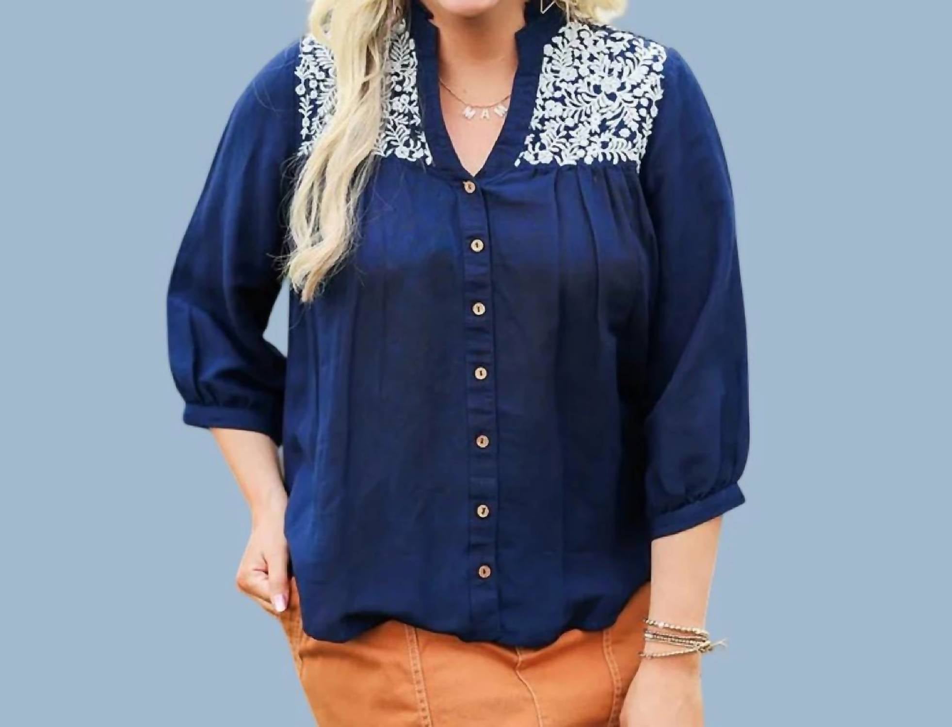 Layerz Clothing - Three Quarter Bloom Top