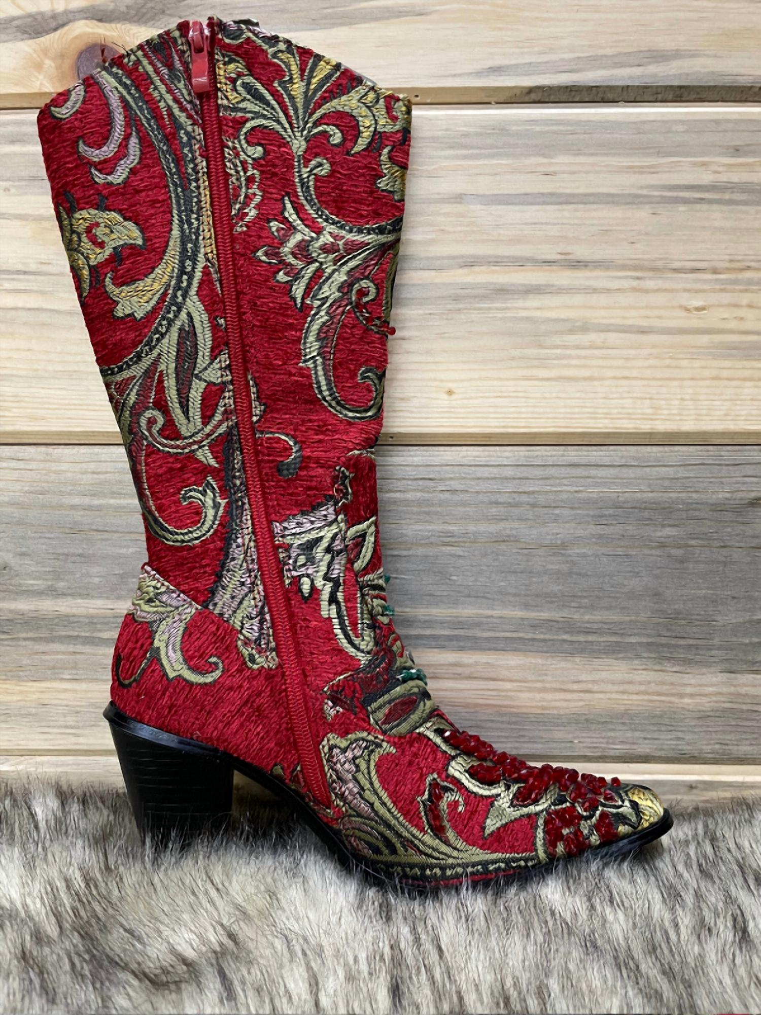 Crystal Embellished Boot