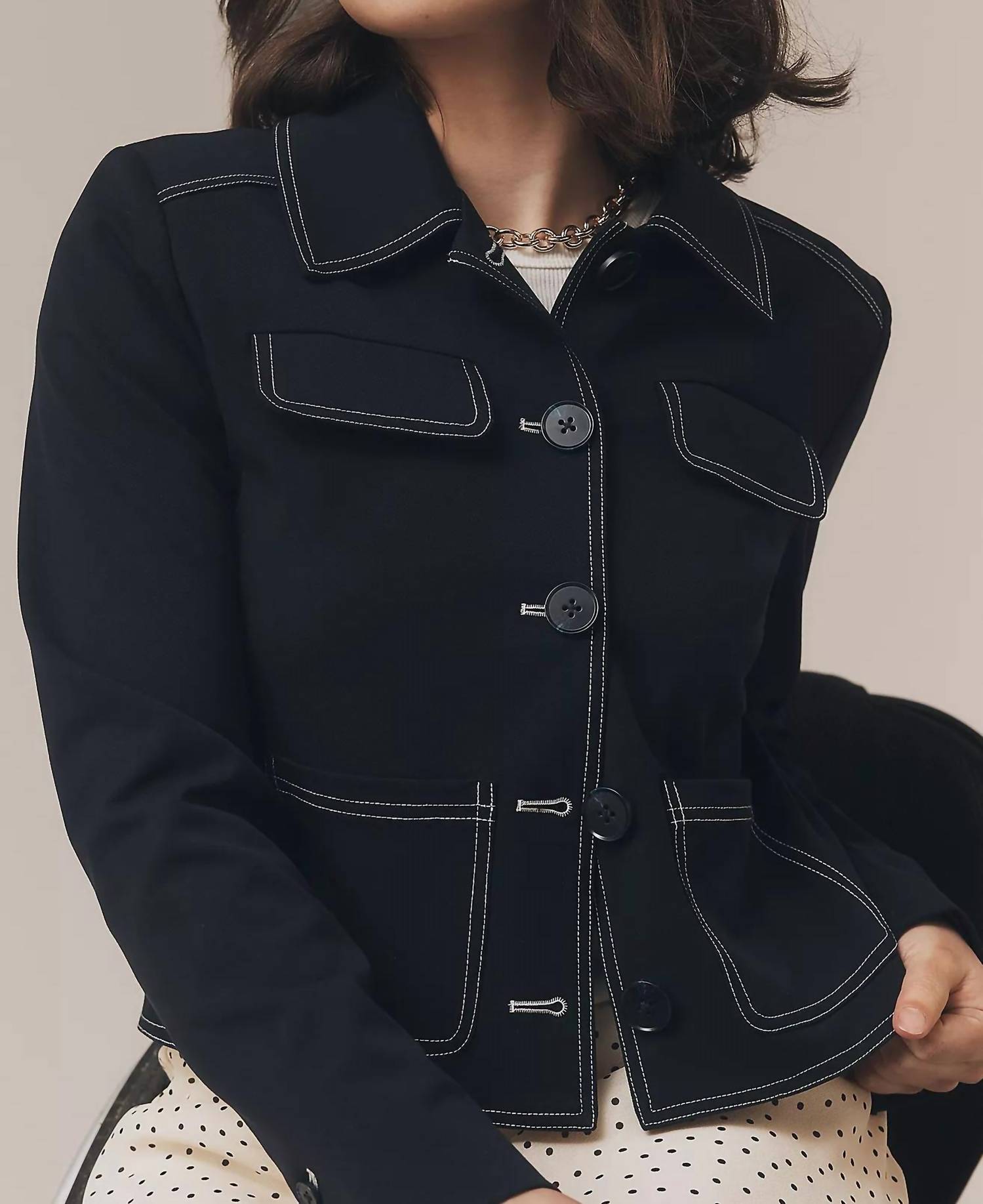 Central Park West - Franki Topstitch Lady Jacket