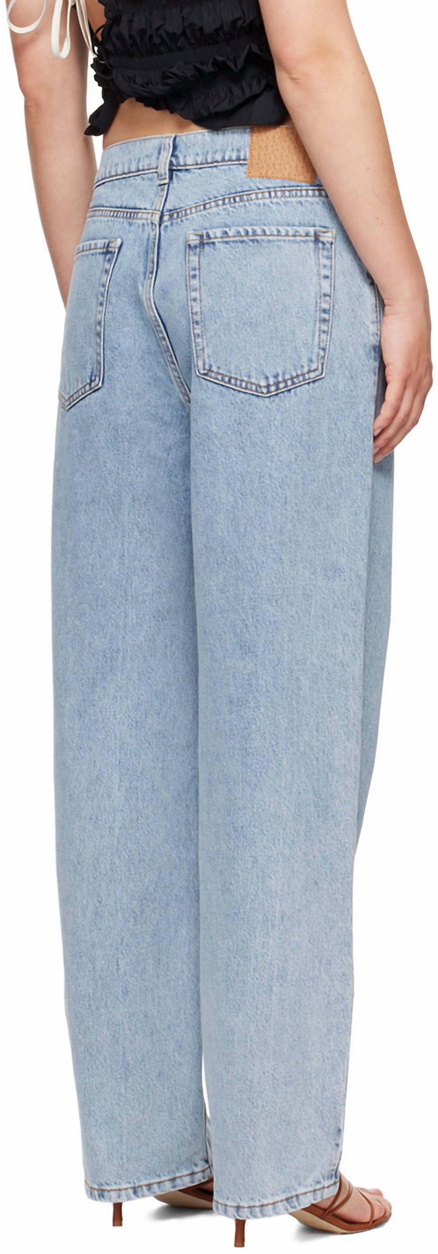 Magda Butrym Loose-leg Jeans in blue - women's jeans - alternate view