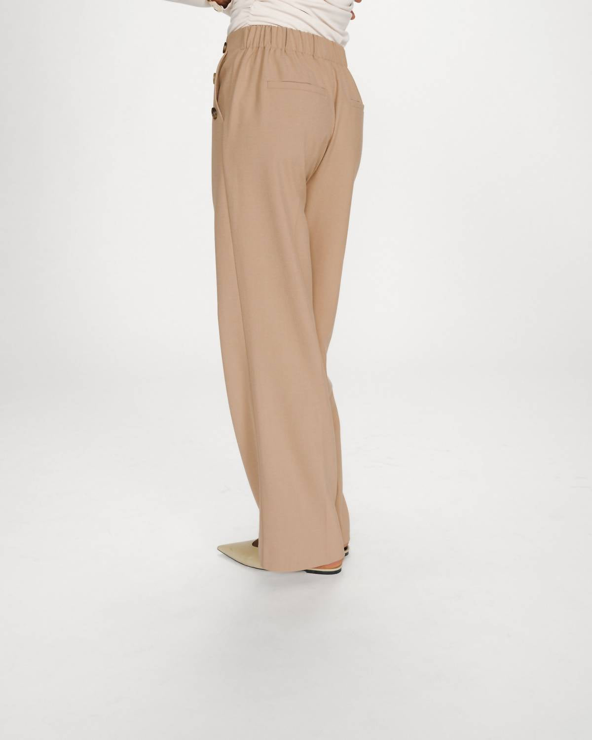 Grace & Mila Valigny Tailored Trousers Pant in camel - women's pants - alternate view