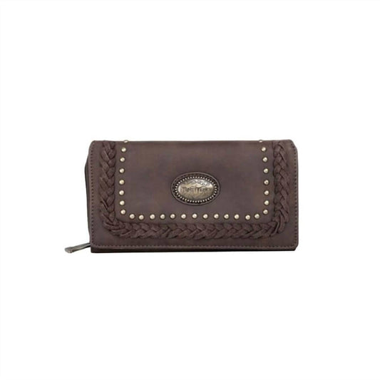 Trinity Ranch - Suede stitched wallet