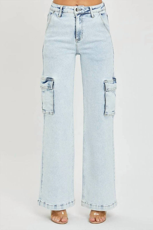 Risen - High Rise Wide Cargo Jeans