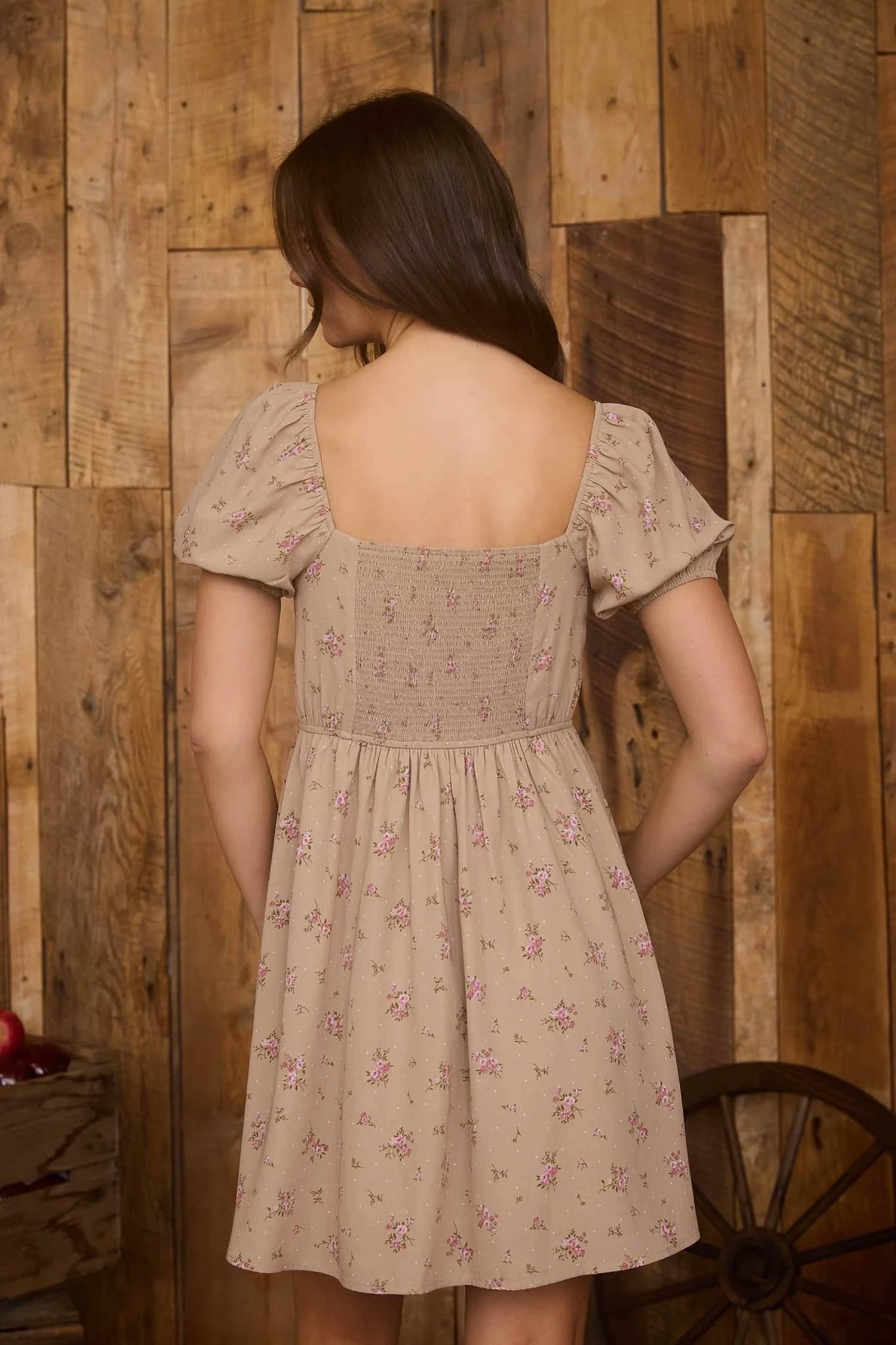Blu Pepper - Floral Sweetheart Mini Dress