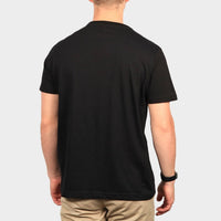 Psycho Bunny Classic Crew Neck T-shirt in black - men's t-shirt - detail view