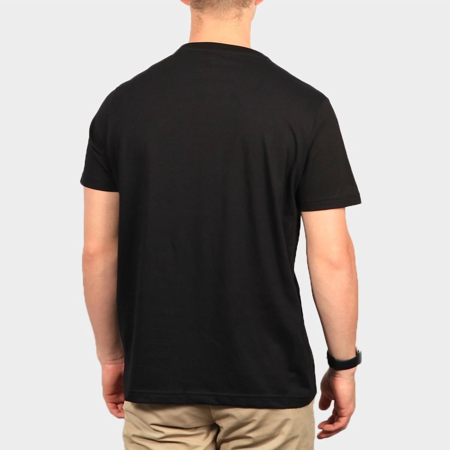 Psycho Bunny Classic Crew Neck T-shirt in black - men's t-shirt - detail view