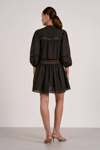 Elan - Quarter Sleeve Flowy Lace Dress