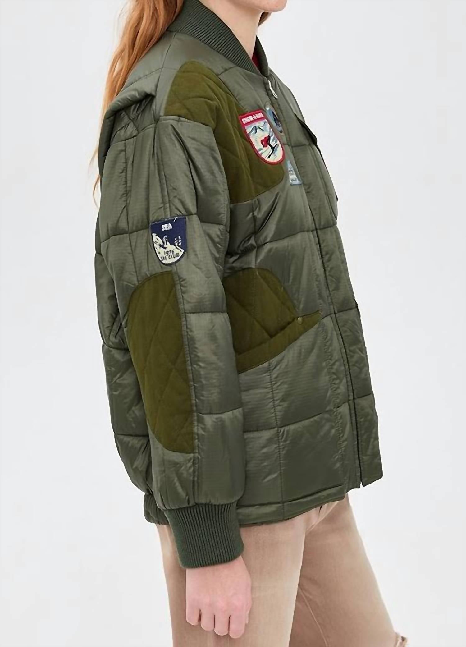 Sea - Eira Quilted Patched Puffer Jacket